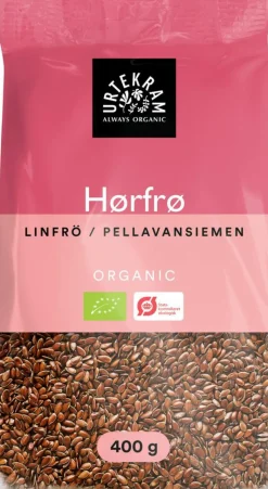Urtekram Kerner & Frø<Hørfrø brune Ø