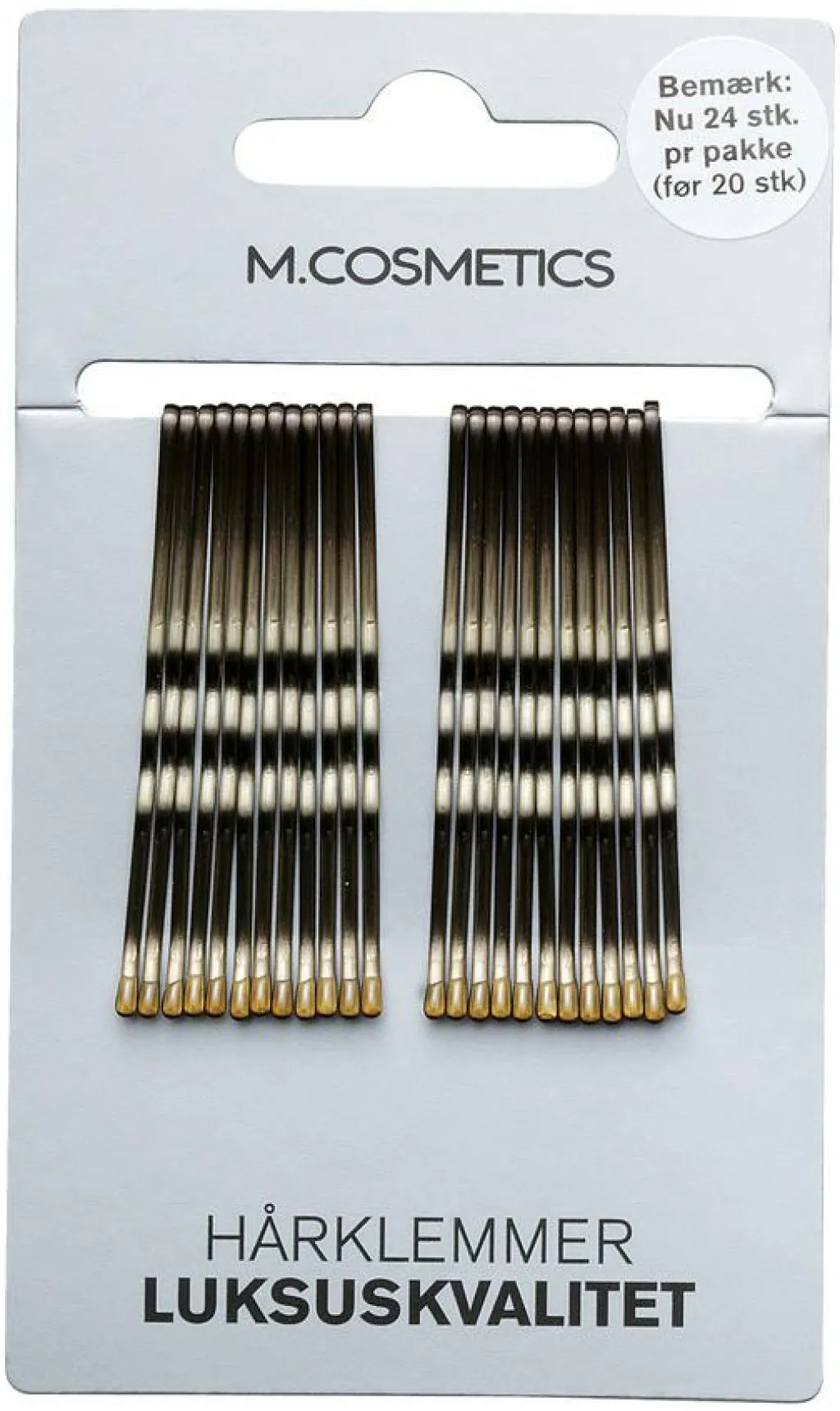 M.COSMETICS Hårklemmer Lux 24 stk.< Hårpynt