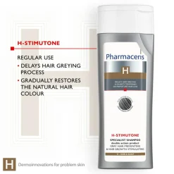 Pharmaceris Hovedbundspleje<H-Stimutone Specialist Grey Hair Preventing & Hair Stimulating Shampoo