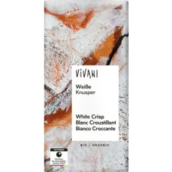 Vivani Chokolade>Hvid Chokolade Crisp Ø