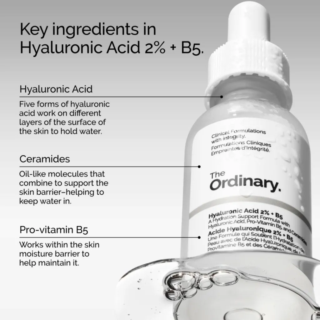 The Ordinary Hyaluronic Acid 2% + B5 Serum< Rejsestørrelser