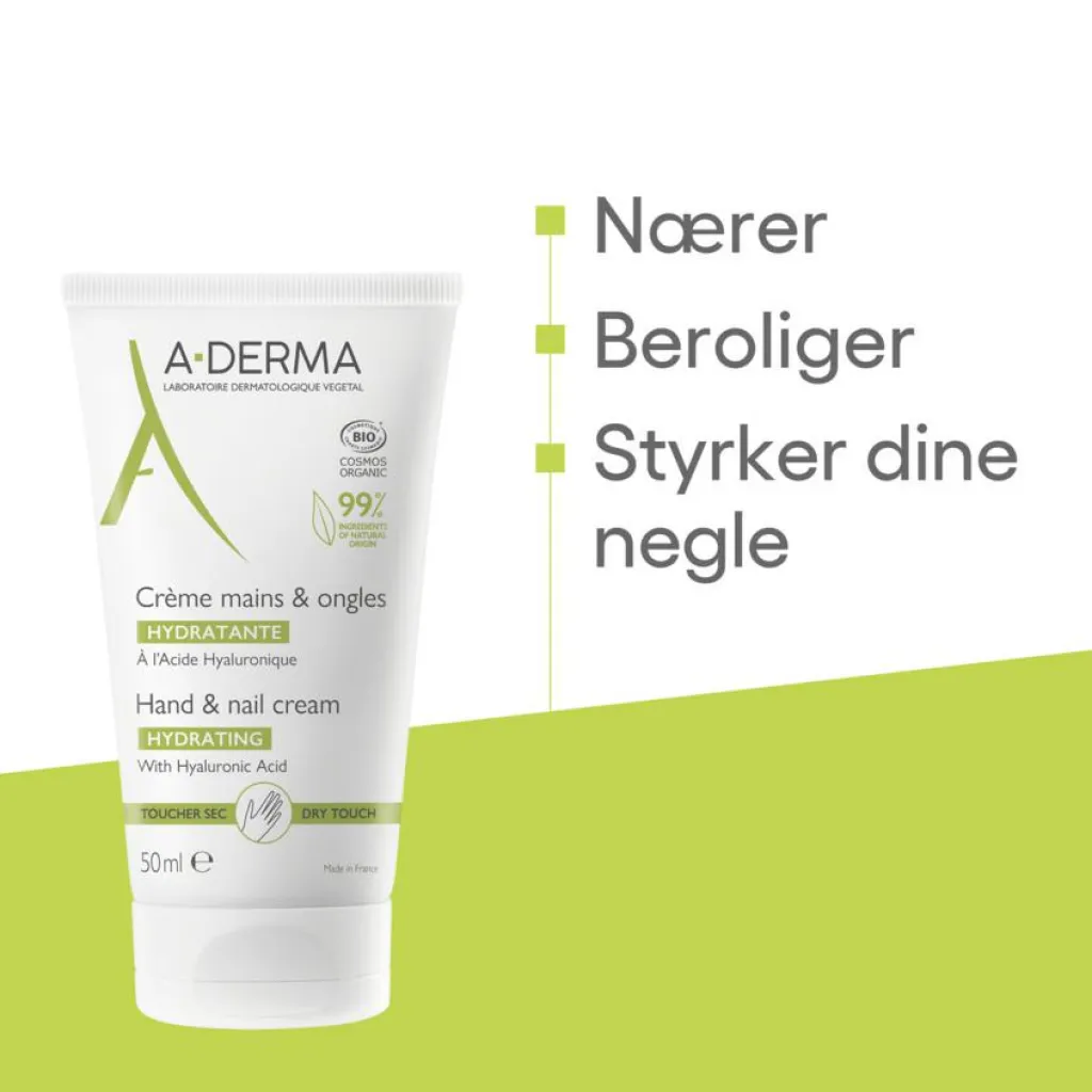 A-DERMA Kropspleje|Håndpleje<Hydrating Hand & Nail Cream
