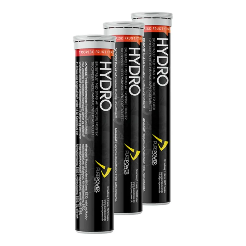 PurePower Elektrolytter<Hydro 20 tabs 3-pak