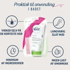 Veet Hårfjerningscreme<In Shower Hårfjerningscreme Tør Hud