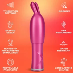 Durex Sexlegetøj>2in1 Vibrator & Teaser Tip