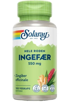 Solaray Ingredienser<Ingefær 550 mg
