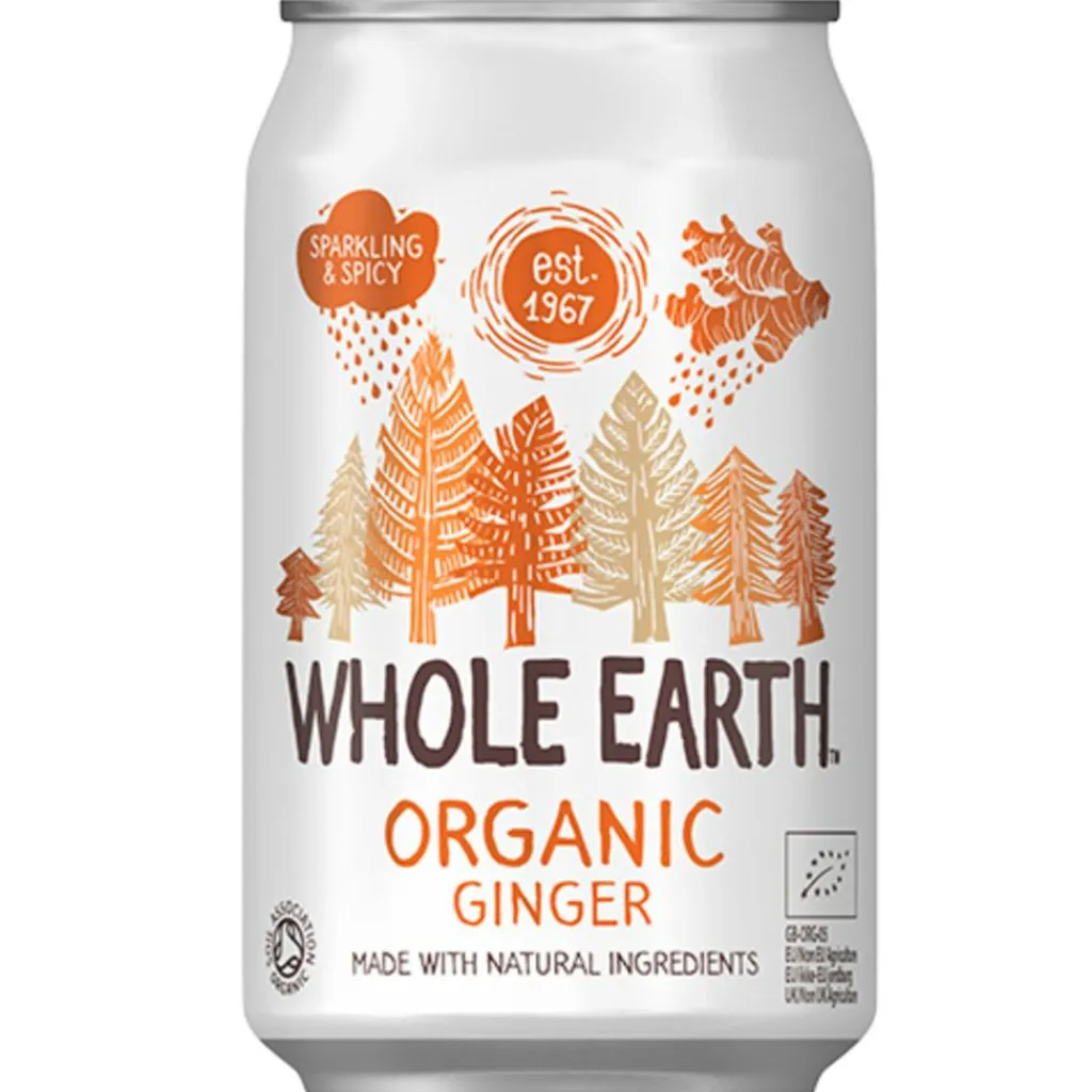 Whole Earth Vand & Sodavand<Ingefær Sodavand Ø