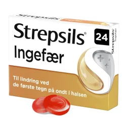 Strepsils Ondt I Halsen|Forkølelse>Ingefær, sugetabletter