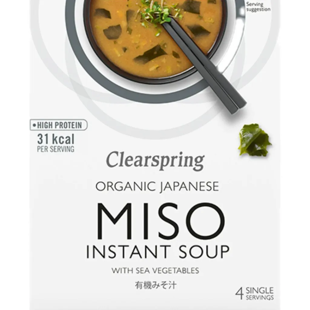 Clearspring Dressing & Saucer>Instant Miso Soup m. Sea Vegetable Ø