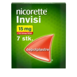 Nicorette® Nikotinplastre|Nikotinplastre>Invisi Depotplastre 15 mg/16 timer
