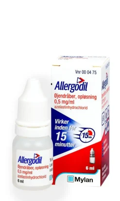 Allergodil Øjendråber 0,5 mg/ml< Øjne|Allergi