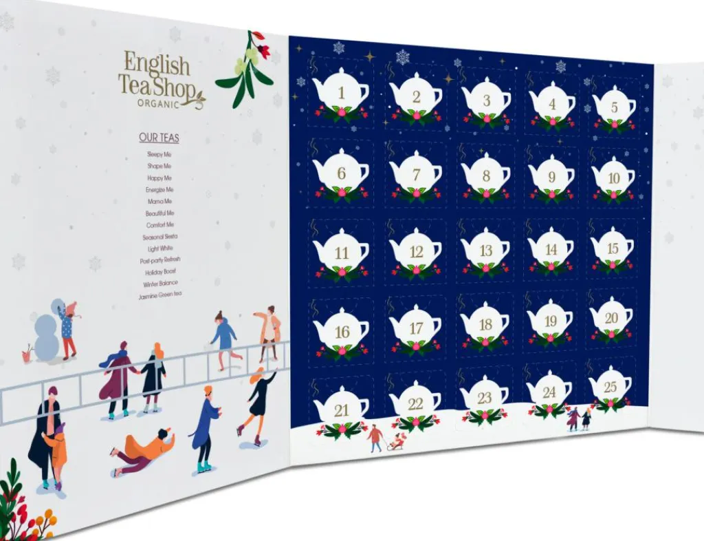 English Tea Shop Te|Pakkekalendere>Julekalender Book Style Christmas Night Te Ø