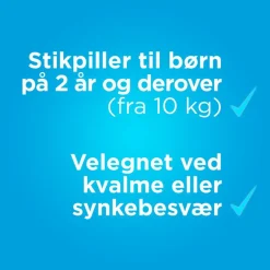 Panodil Smertestillende Til Børn|Hovedpine<Junior 125 mg suppositorier
