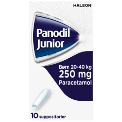 Panodil Smertestillende Til Børn|Hovedpine>Junior 250 mg suppositorier