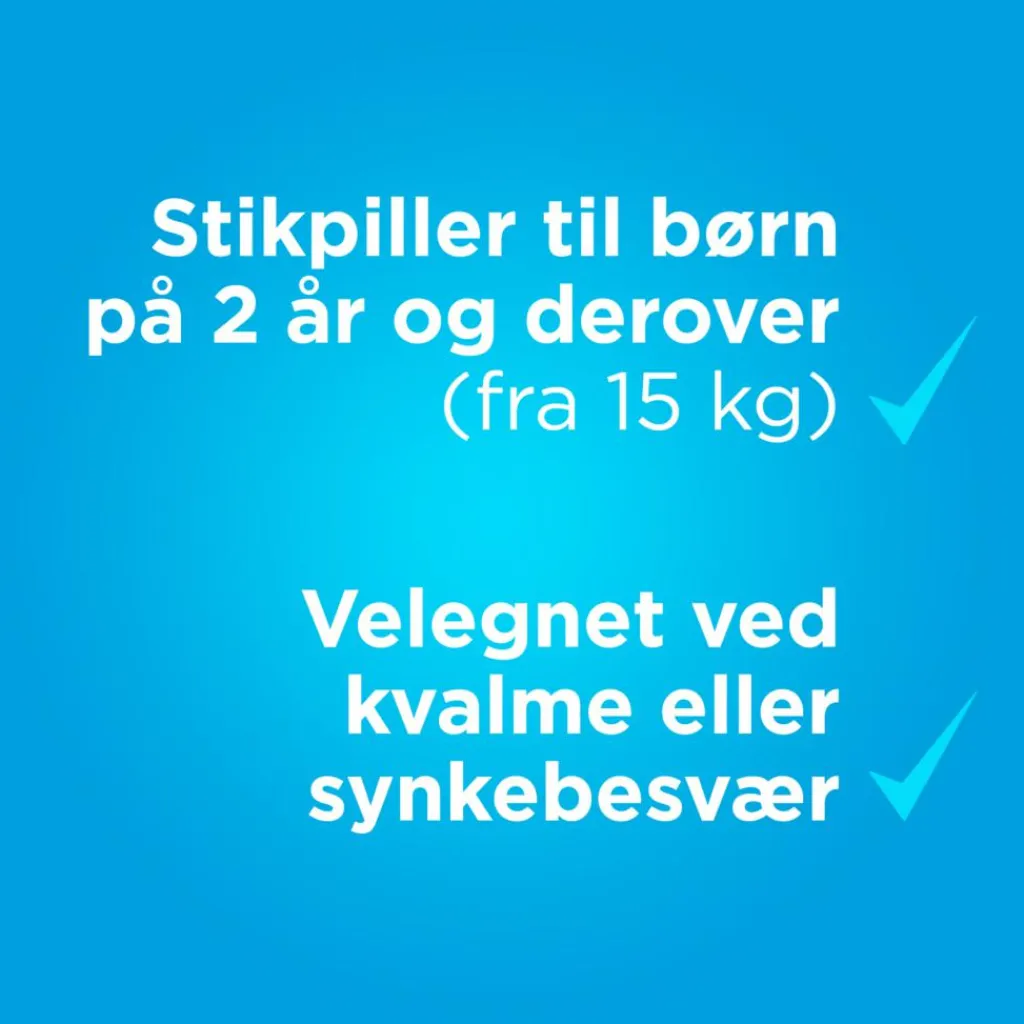 Panodil Smertestillende Til Børn|Hovedpine>Junior 250 mg suppositorier