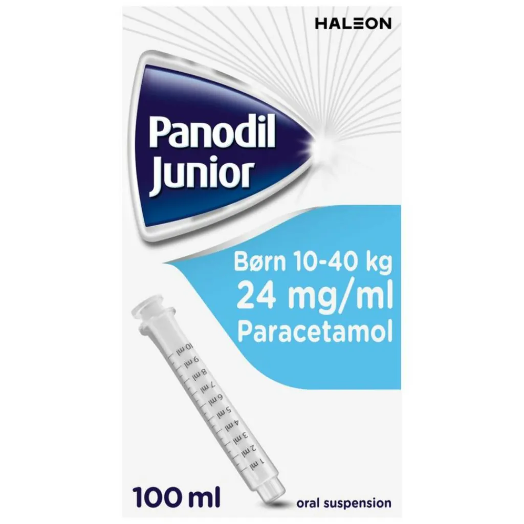 Panodil Smertestillende Til Børn|Hovedpine<Junior 24 mg/ml oral suspension