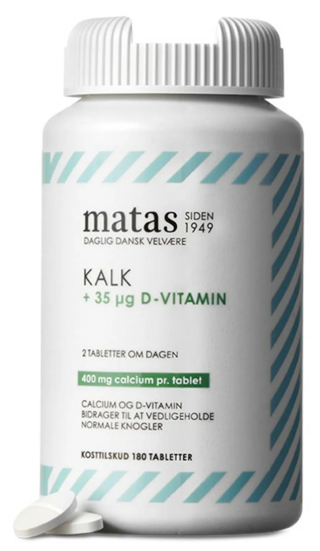 Matas Striber Kalk<Kalk 400 mg + D-vitamin 35 µg