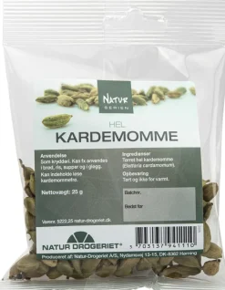 Natur Drogeriet Kardemomme tørret hel< Krydderier