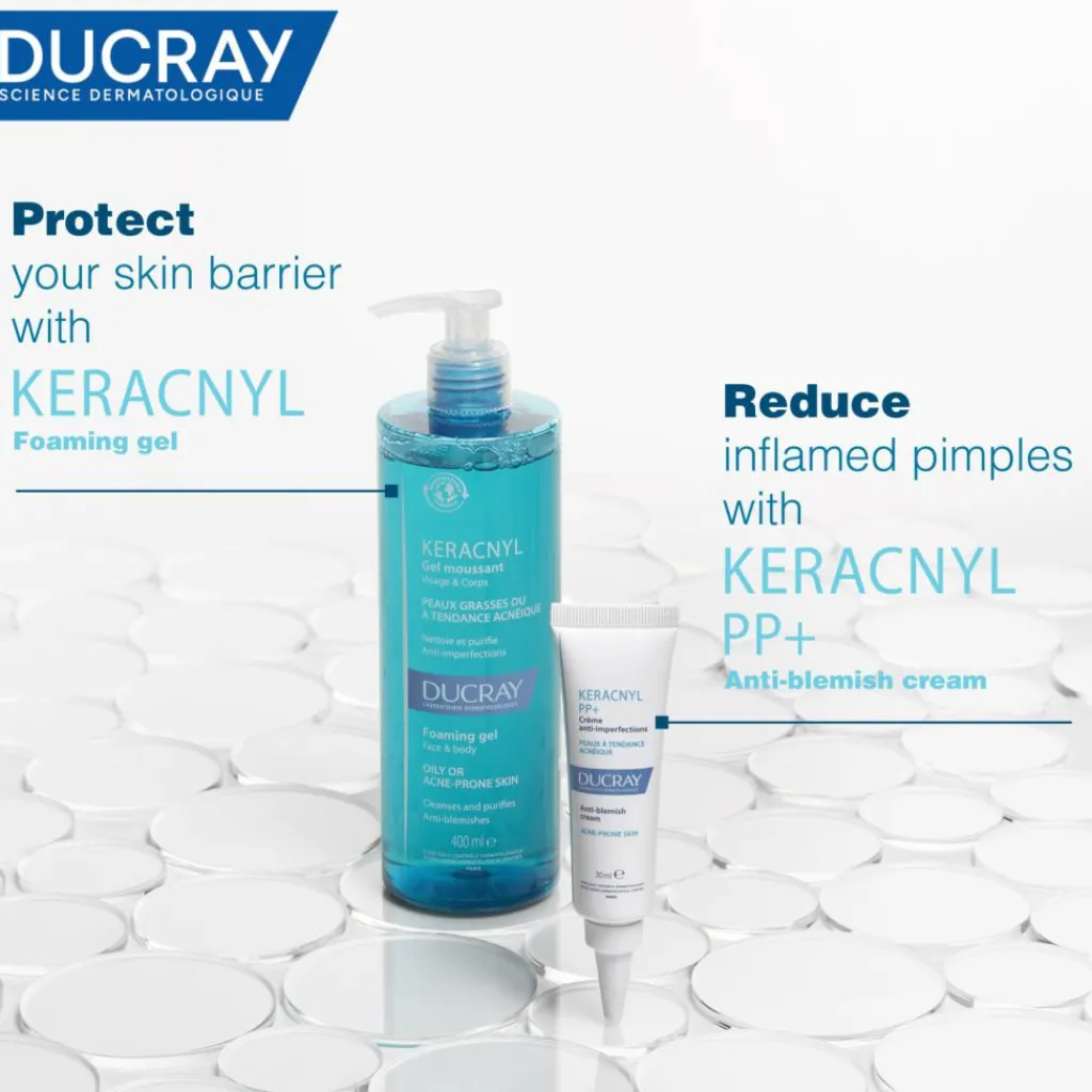 Ducray Ansigtspleje|Renseprodukter<Keracnyl Anti-Blemish Foaming Cleansing Gel