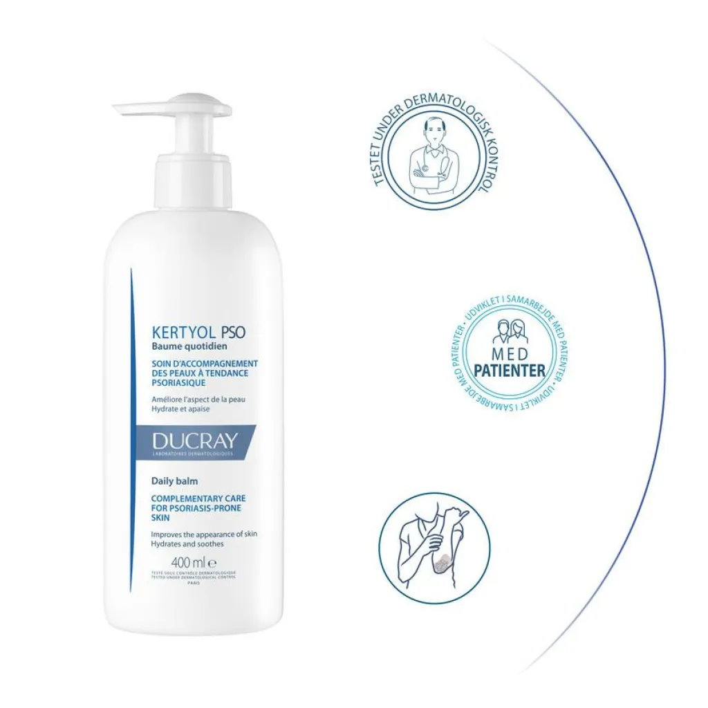 Ducray Kertyol PSO Hydrating & Shooting Body Balm< Kropspleje