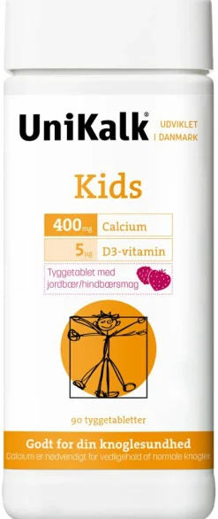Unikalk Mineraler Til Børn|Kalk<Kids - Kalk 400 mg og D-vitamin 5 µg