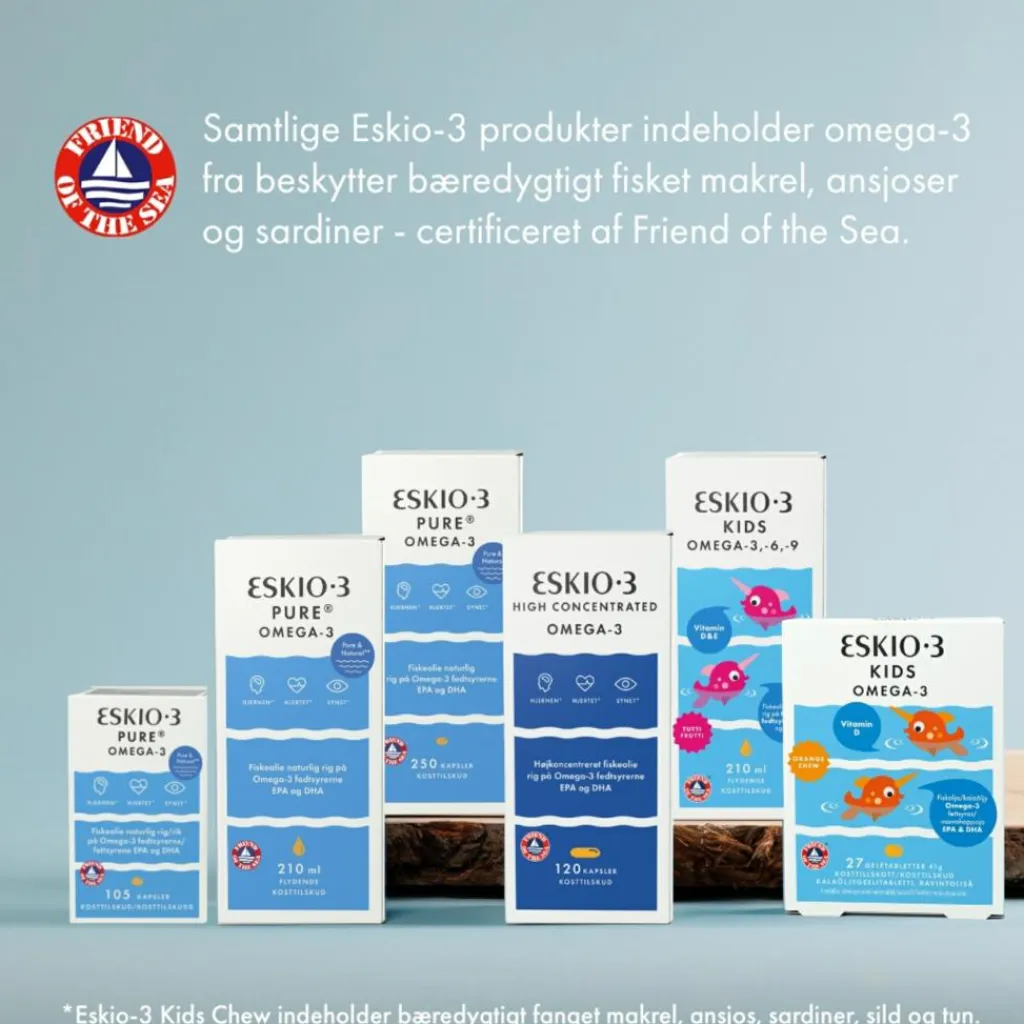 Eskio-3 Børnevitaminer|Børnevitaminer<Kids Omega 3 Vitamin D Appelsin