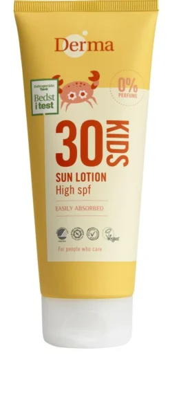 Derma Kids Sollotion SPF 30<Børn Solcreme Til Børn|Solcreme