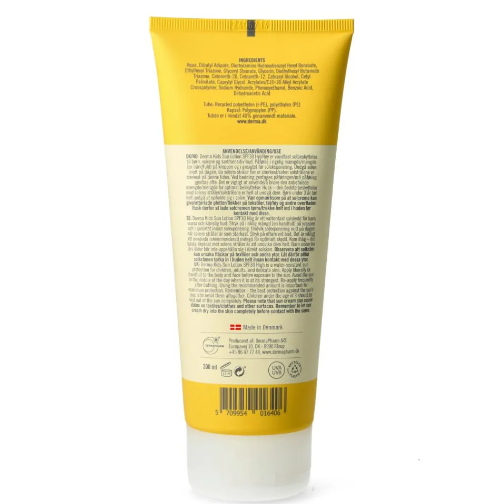 Derma Kids Sollotion SPF 30<Børn Solcreme Til Børn|Solcreme