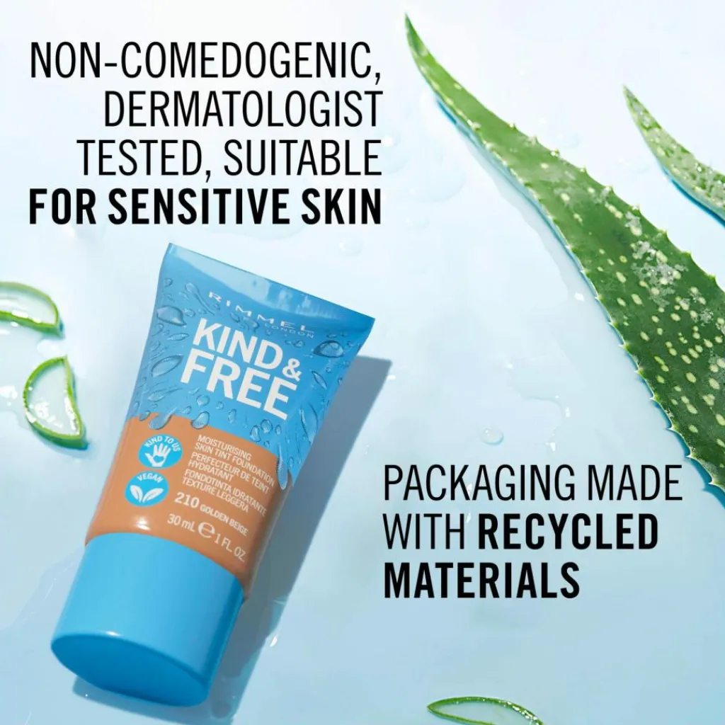 Rimmel Bb/Cc Cream|Foundation<KIND & FREE Skin Tint, Moisturizing Foundation