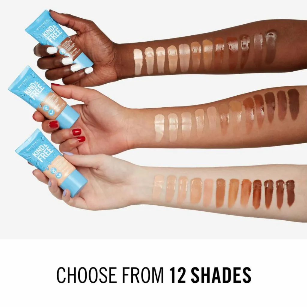 Rimmel Bb/Cc Cream|Foundation<KIND & FREE Skin Tint, Moisturizing Foundation