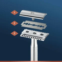 Gillette Skrabere & Blade<King C. Double Edge-skraber