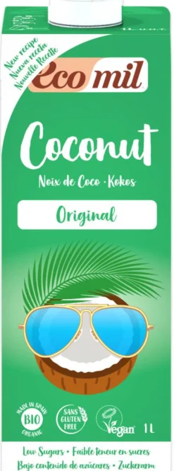 Ecomil Mælkefri Drikke<Kokos mælk m. agave Ø
