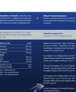 Pikasol Kolesterolbalance Omega-3< Vægt & Kolesterol