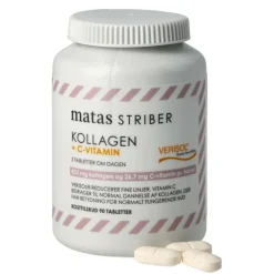 Matas Striber Kollagen 833 mg+C-vitamin 27 mg< Ingredienser