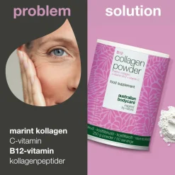 Australian Bodycare B-Vitamin<Kollagenpulver + B12 vitamin og C vitamin