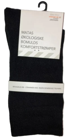Matas Striber Tøj<Økologiske Bomulds Komfortstrømpe