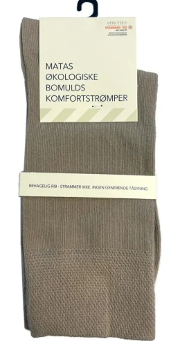 Matas Striber Økologiske Bomulds Komfortstrømpe< Tøj