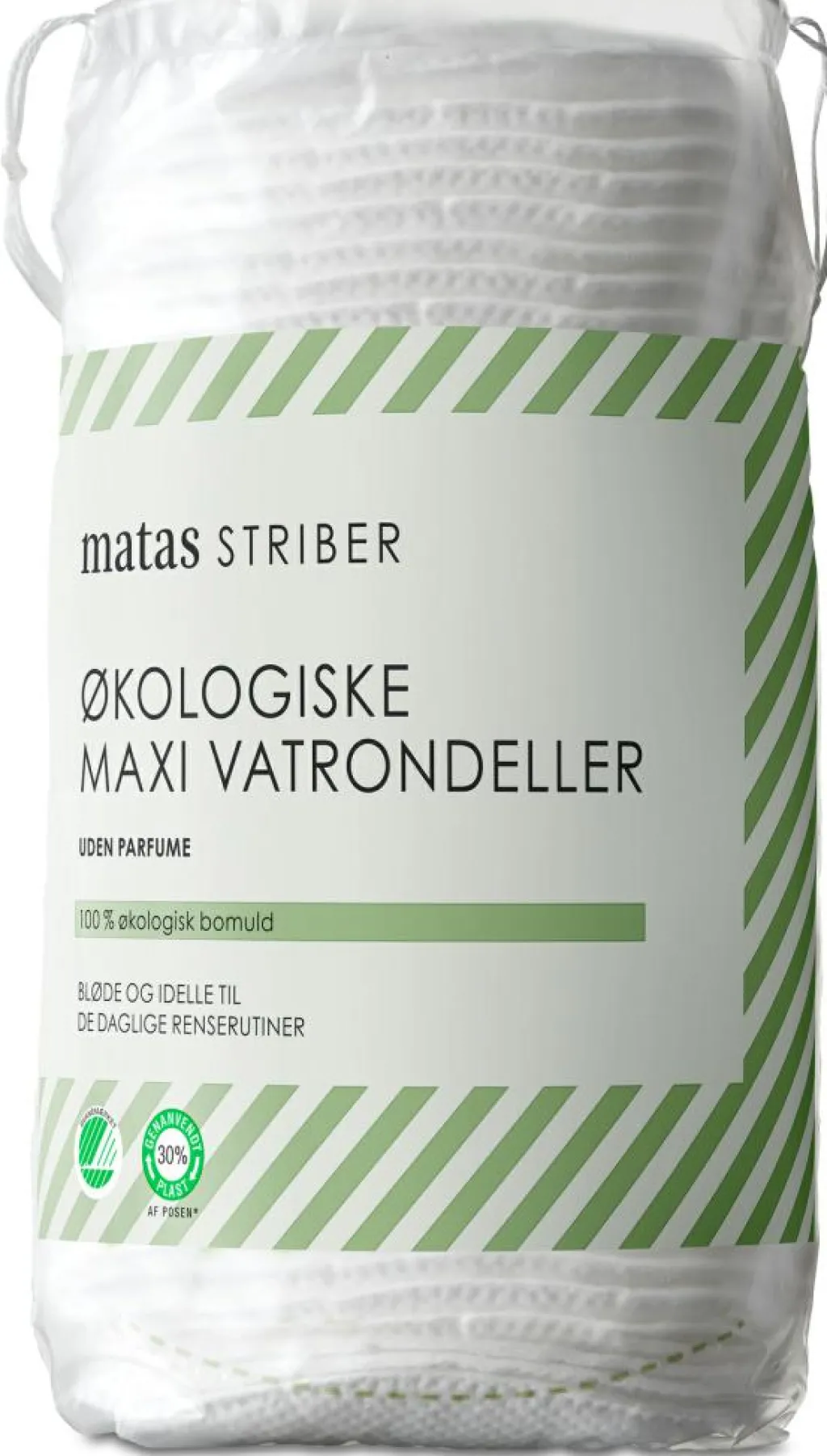 Matas Striber Økologiske Maxi Vatrondeller< Vat & Vatpinde|Renseprodukter