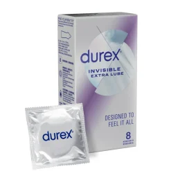 Durex Kondomer|Prævention>Kondomer Invisible Extra Glidecreme