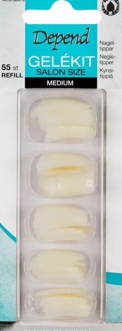 Depend Kunstige Negle Og Tilbehør>Kunstige Negletipper Medium Square Refill