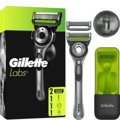 Gillette Labs Barberskraber med ExfoBar Travel Case< Skrabere & Blade