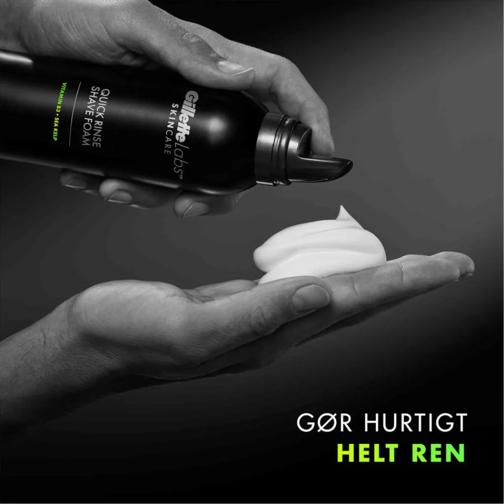 Gillette Skum, Sprit & Gel<Labs Quick Rinse Shaving Foam