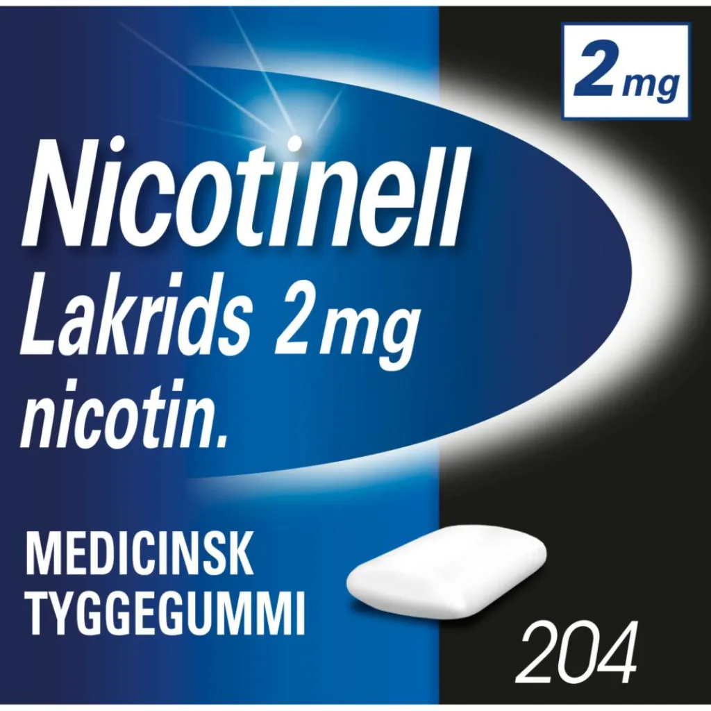 Nicotinell Lakrids Tyggegummi 2 mg< Nikotintyggegummi|Rygestop