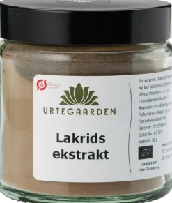 Urtegaarden Lav-Selv-Slik>Lakridsekstrakt I Krukke Ø