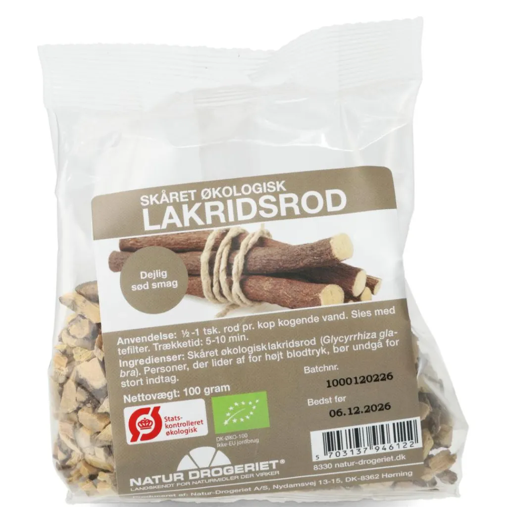 Natur Drogeriet Lakridsrod skåret, fint Ø< Te|Krydderier