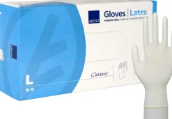 Abena Rengøring>Latex Handsker Classic Natur