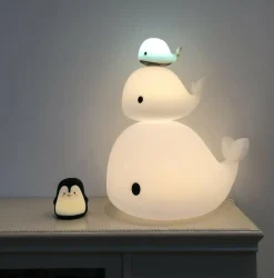 Filibabba Natlamper|Lys & Lamper<LED Gulvlampe Christian The Whale