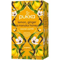 Pukka Te>Lemon, Ginger & Manuka honey te Ø