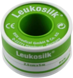 Nygaard Leukosilk 5 m x 2,5 cm< Sårplastre|Sårplastre