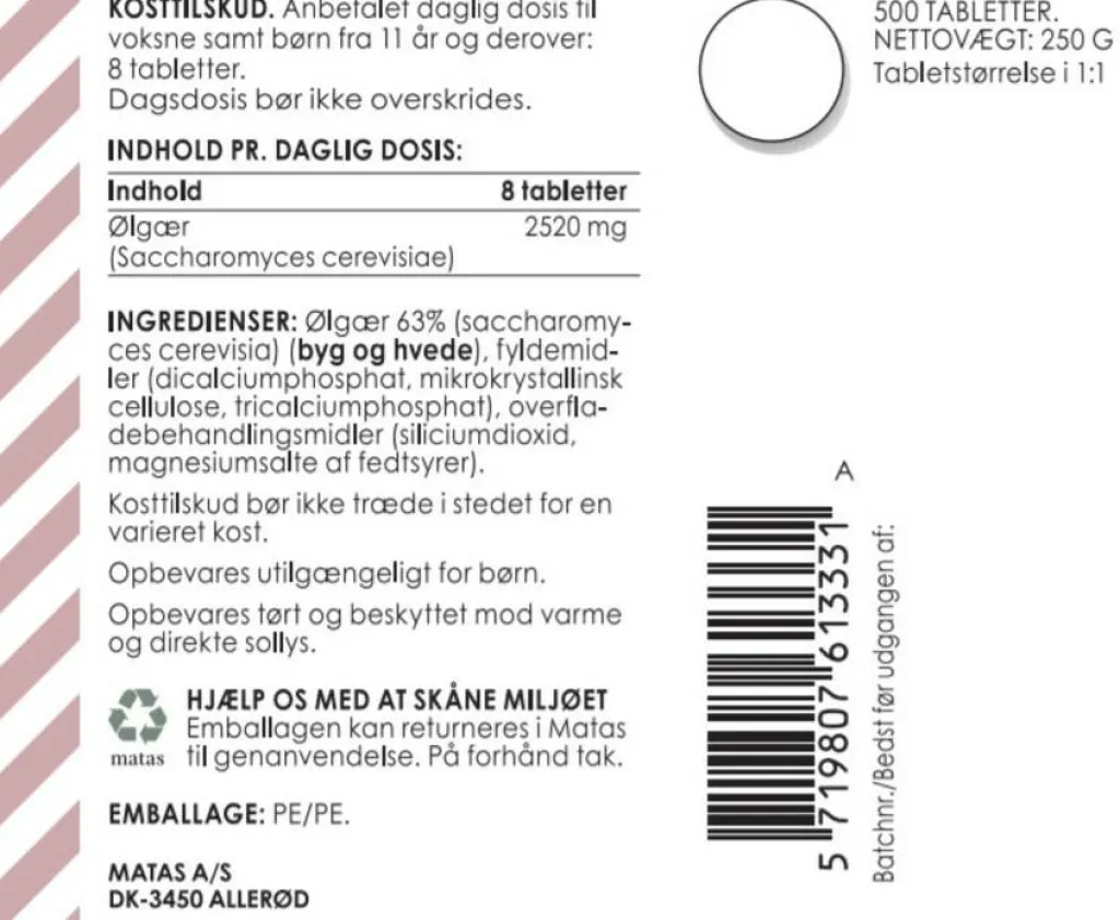 Matas Striber Øvrige Kosttilskud>Ølgær